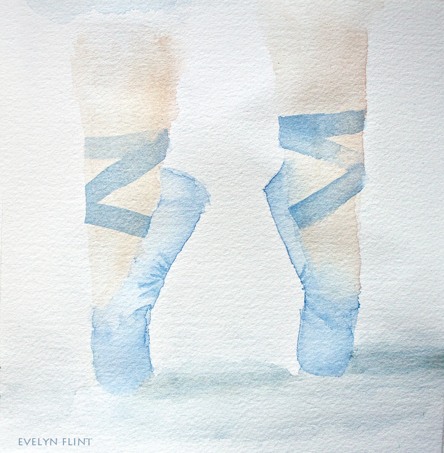 ballet shoes blue